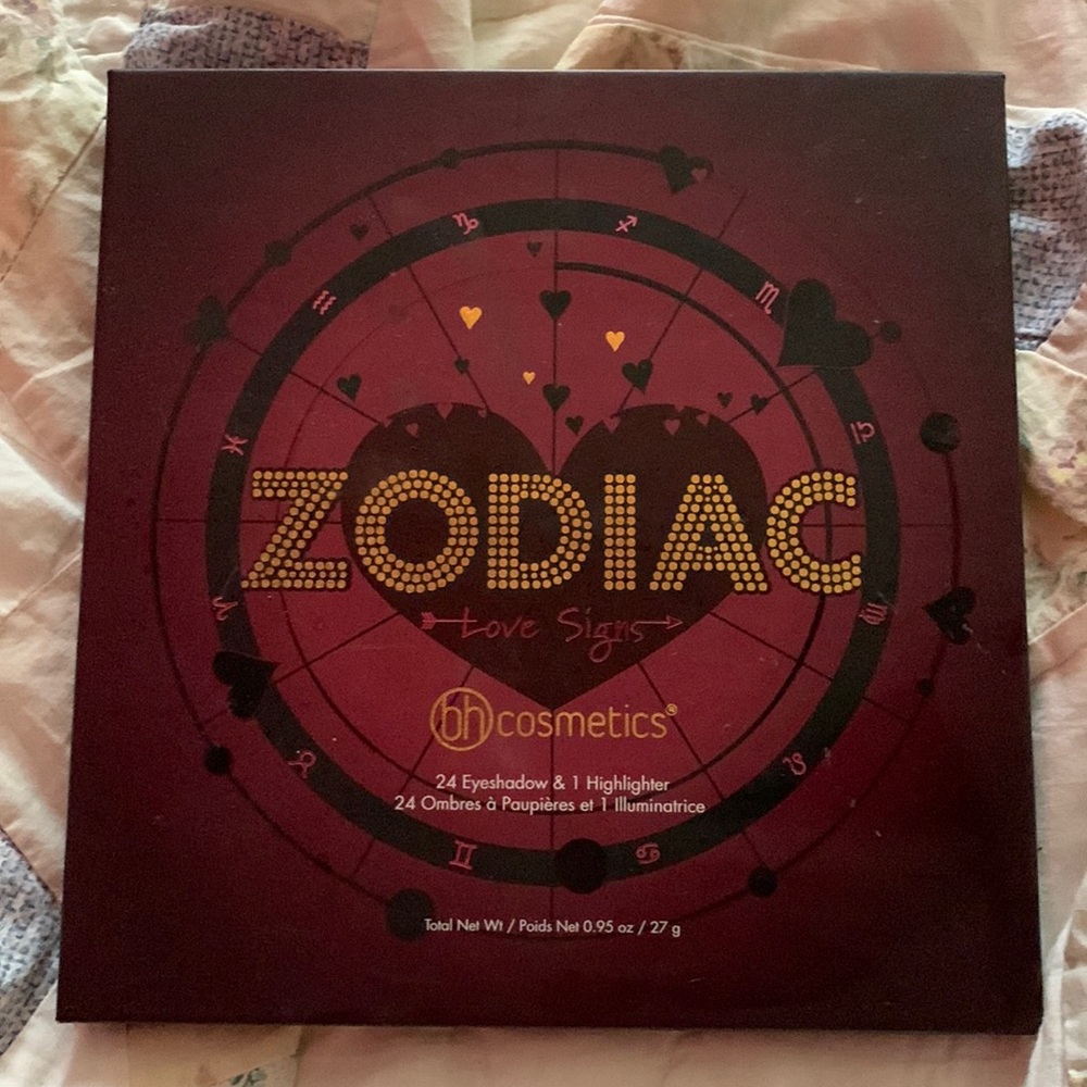 Zodiac Love Signs BH Cosmetics eyeshadow palette, barely used!